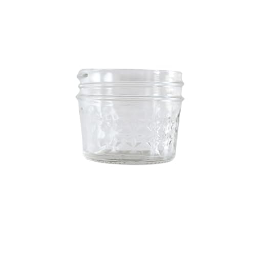Perfect for Canning Storage 6-Pack Quilted Crystal Jelly Jar Set