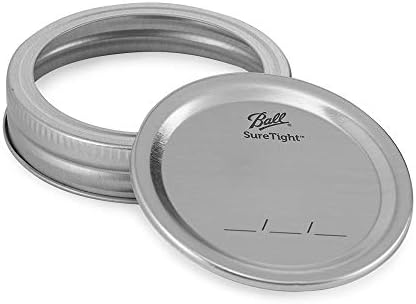 12 Piece Canning Jars with Clear Glass Safe for Home Cooking