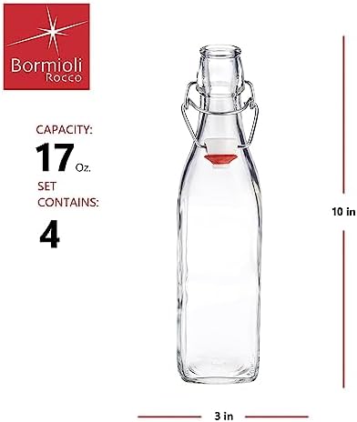 Bormioli Rocco Glass Swing Top Set 4x