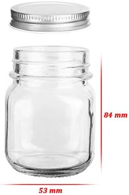 Elegant 4-Ounce Mason Jars with Silver Lids for DIY Canning