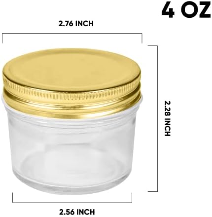 40-Piece Glass Jars Set for Checked Use