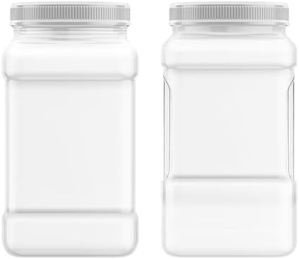 Company Square Clear Jars 2 Pack 1 Gallon Easy Storage