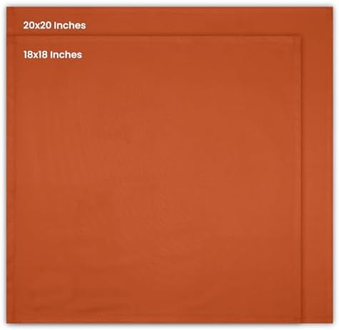 Utopia Kitchen Orange Cloth Napkins 12-Pack