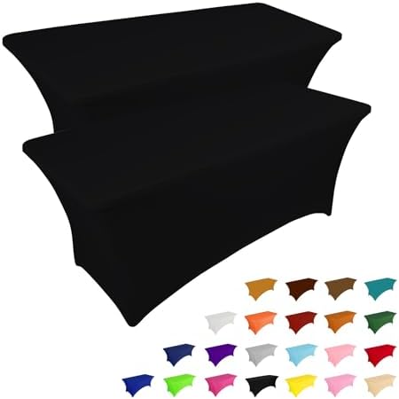 Premium 6FT Stretch Tablecloth for Home Kitchen Event Party