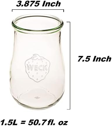 Elegant Sourdough Jar from Weck - Large Capacity Durable Functional