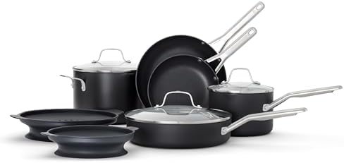 Calphalon Hard-Anodized Nonstick 10-Piece Cookware Set