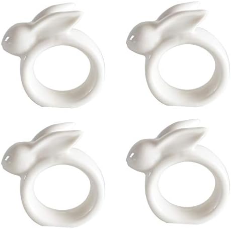 Easter Rabbit Napkin Rings Set of 4