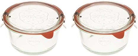 Weck Medium Transparent Glass Canning Jar - 565 fl oz with Airtight Lid