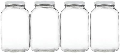 Kitchentoolz 1 Gallon Wide Mouth Mason Jars