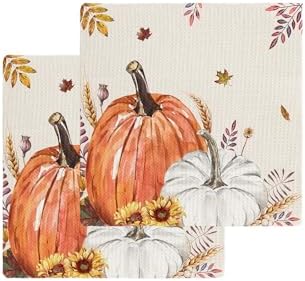 Vibrant Waffle Weave Dish Towels