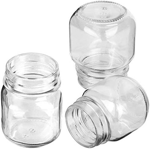 Elegant 4-Ounce Mason Jars with Silver Lids for DIY Canning