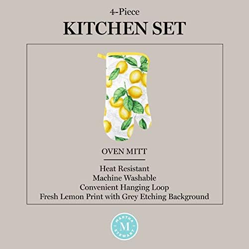 Martha Stewart Lots of Lemons 4-Piece Kitchen Set