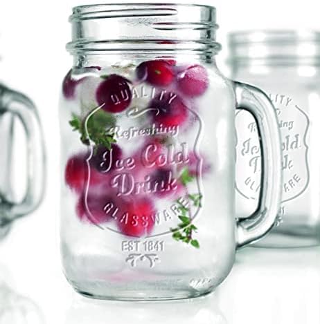 Glavers Mason Drinking Jars Set of 4