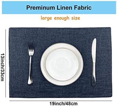 Premium Heat-Resistant Place Mats Set of 6 for Dining