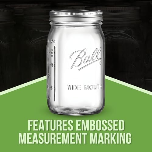 Wide-Mouth Mason Jars Set of 4 32 oz