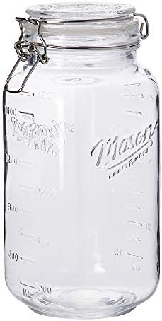 Large Airtight Glass Clamp Jar