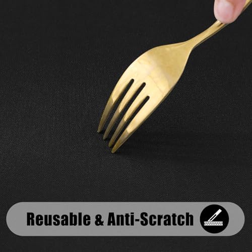 Smiry Waterproof Anti-Scratch Rectangle TableclothReusable 60x84Black