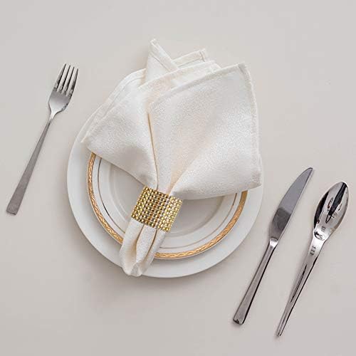 100-Piece Gold Napkin Rings Elegantly Durable for Any Occasion