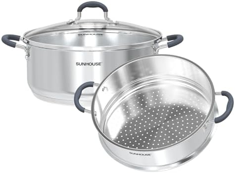 Sunhouse 55 Quarts Steamer Pot - Effortless Cooking for Healthy Meals