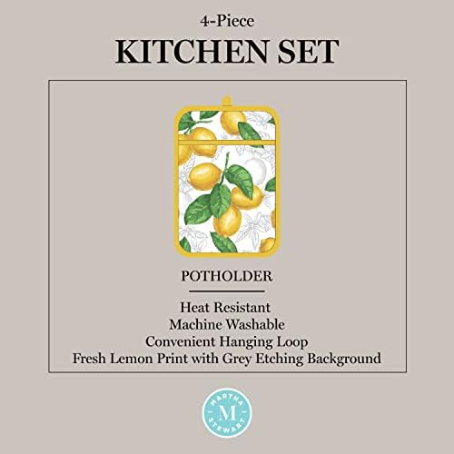 Martha Stewart Lots of Lemons 4-Piece Kitchen Set