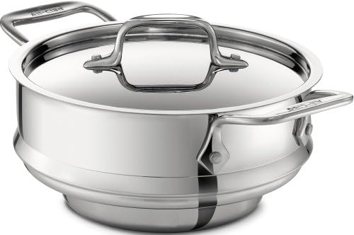 All-Clad 3 Quart Universal Steamer with Silver Basket