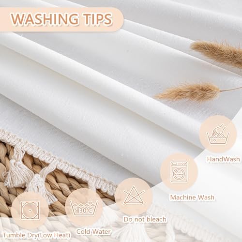 MYSKY HOME White rectangular tablecloth