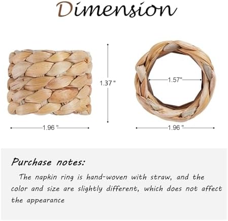 The Napkin Rings Set Of 12