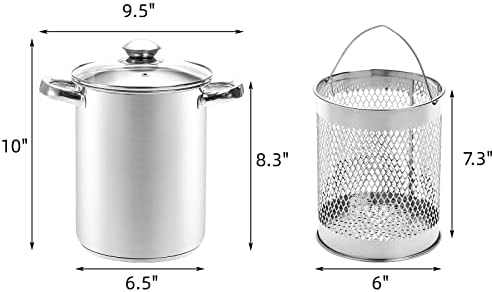 4 Quart Stainless Steel Asparagus Steamer Durable Versatile