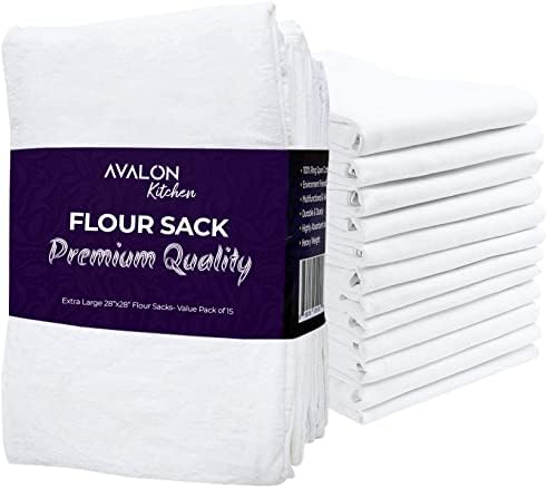 High-Quality 28x28 Cotton Flour Sacks for Durable Kitchen Use