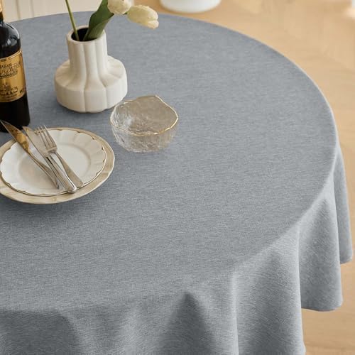 Decorelia Waterproof Round Tablecloth