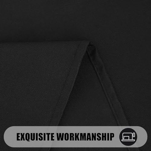 Smiry Waterproof Anti-Scratch Rectangle TableclothReusable 60x84Black