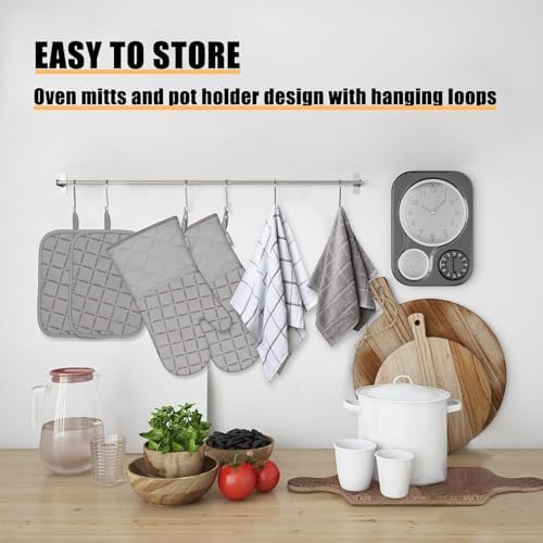 Heat-Resistant Oven Mitts Kitchen Essentials Set