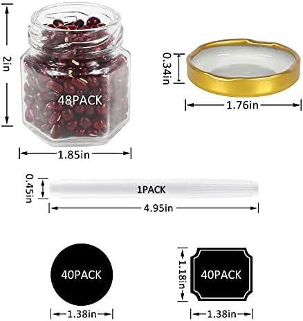 Canning Jars for DIY Use - Mini Glass Jars with Pen Labels