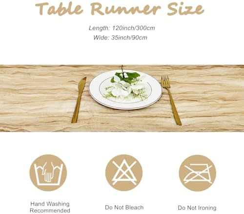Nude Cheesecloth Table Runners 2-Pack