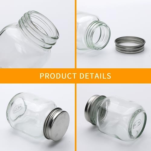 Accguan Mini Glass Jars Set 48pcs