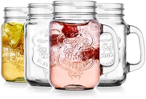 Glavers Mason Drinking Jars Set of 4