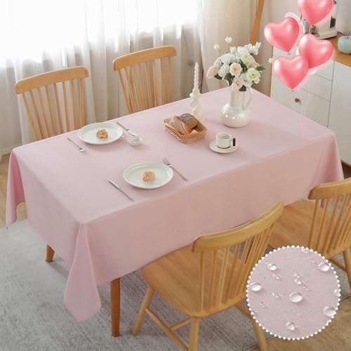 Alsoo Textured Tablecloth for 60x90 Inch Dining Tables