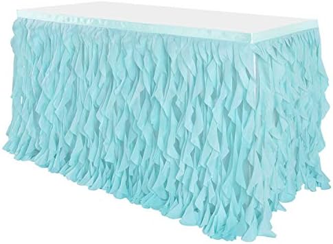 Leegleri 14FT Tutu Table Skirt 14 Foot Tablecloth Mermaid Design