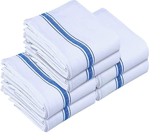 Utopia Towels Blue Dish Towels 6-Pack 15x25 100 Cotton Machine Washable
