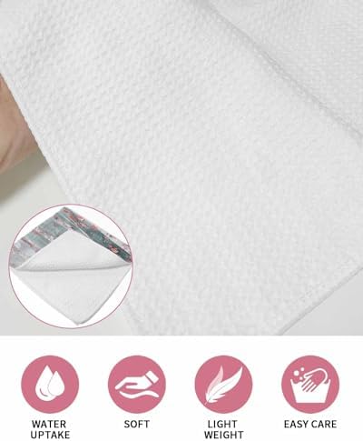 Pink Tree Leaves Hand Towels Set