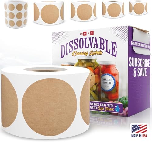 MESS Dissolvable Canning Labels