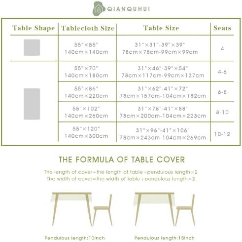 Luxury Embroidered Tablecloth for Dining Tables