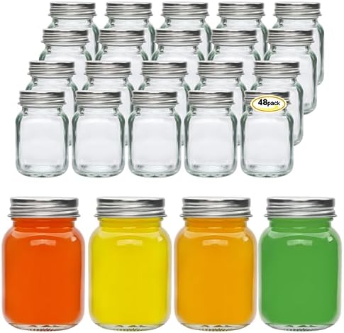Accguan Mini Glass Jars Set 48pcs