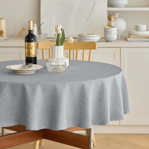 Decorelia Waterproof Round Tablecloth