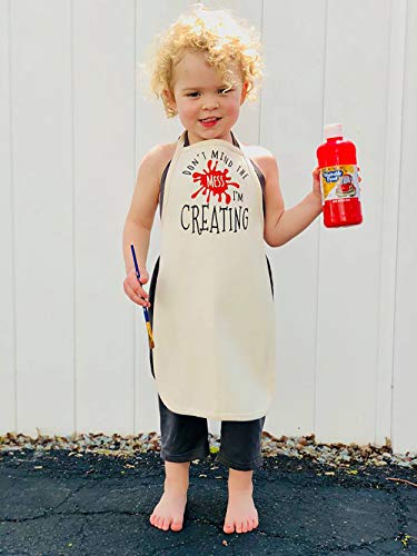 Back to School Apron Kids Smock for Cooking Painting and More