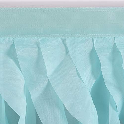 Leegleri 14FT Tutu Table Skirt 14 Foot Tablecloth Mermaid Design