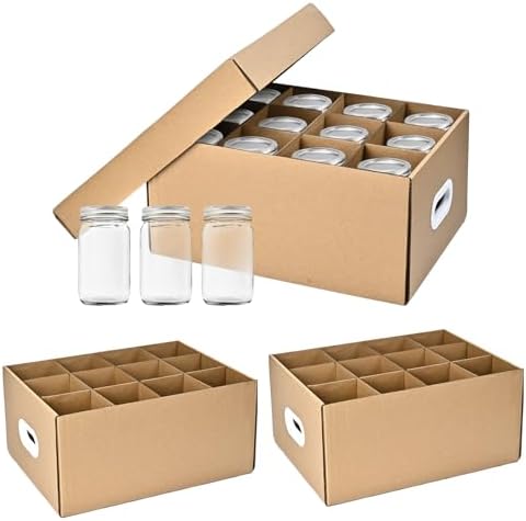 3 Pcs Canning Jar Storage Boxes for 32 Oz Jars