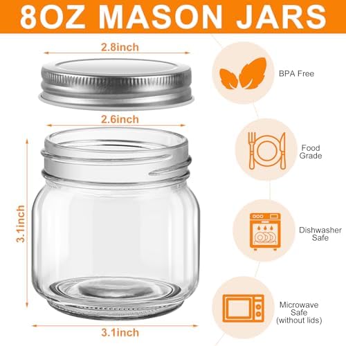 Perfect 6-Pack Mason Jars for Home Use
