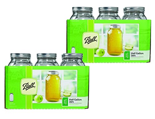 Perfect for Canning 12-Piece Set of 64 oz Jars