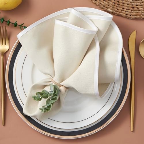 Bohemian Eucalyptus Napkin Rings 6-Piece Set for Weddings and Parties